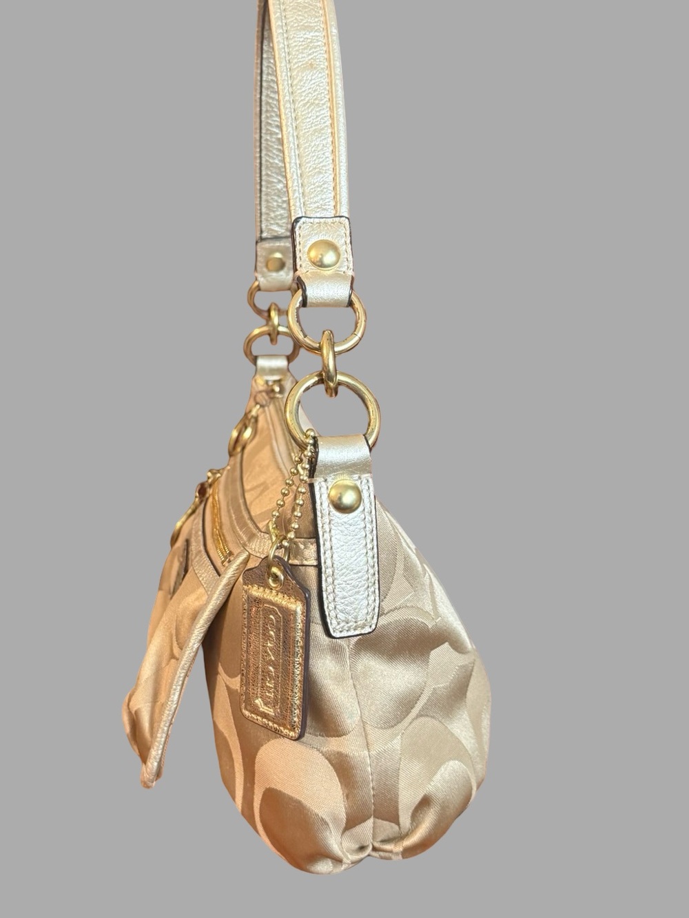 Title: Vintage Y2K Coach Poppy Signature Sateen Crossbody – Style 14562 - Picture 3 of 8